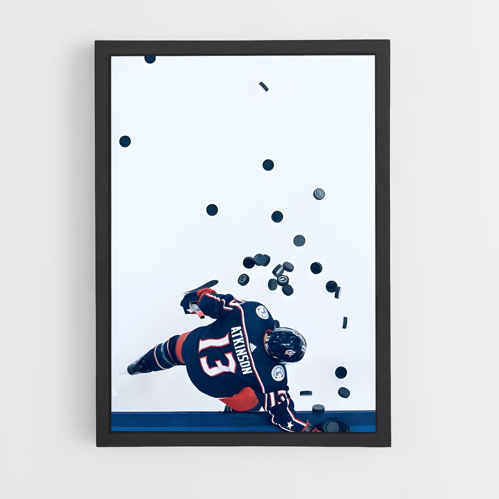 Poster Glissade Fatale – affiche Hockey sur glace (vue 2)
